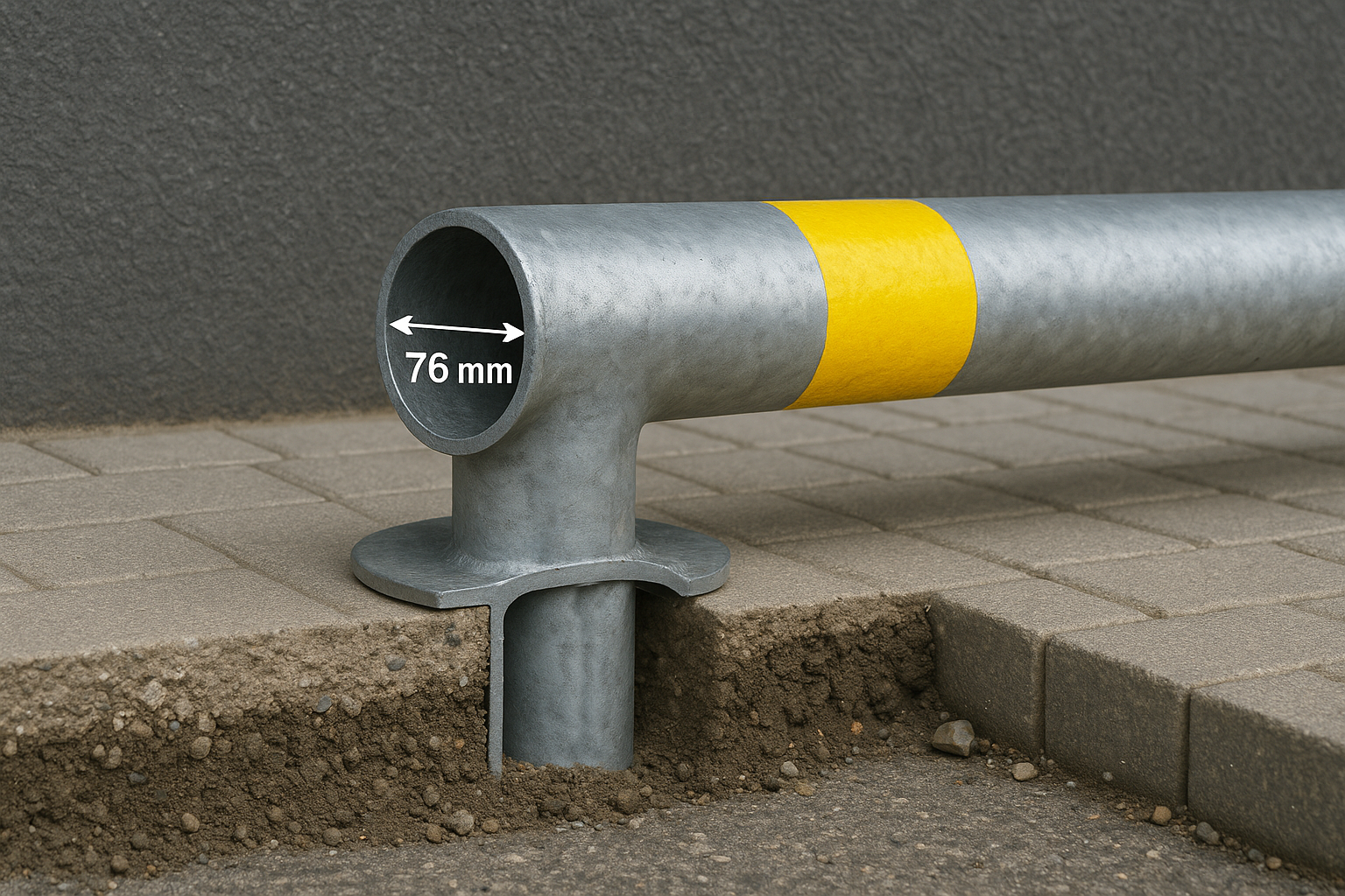 Колесный отбойник Ø 76 мм