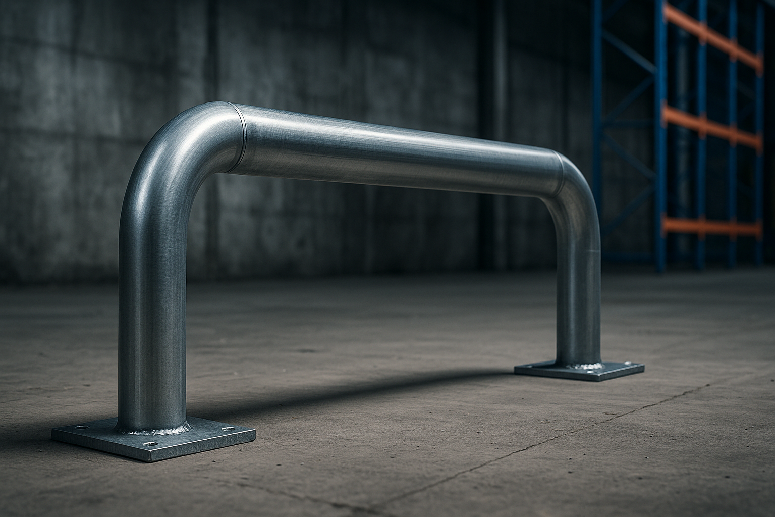 Визуализация металлического колесного отбойника